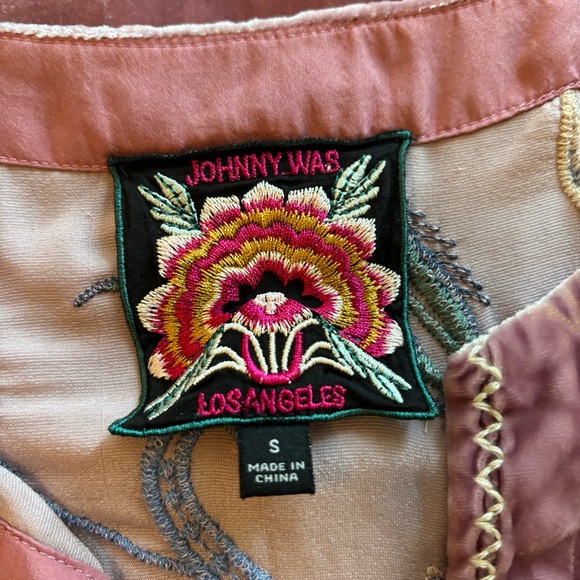 Johnny Was Antonella Velvet Embroidered Top size Small - Picture 4 of 6